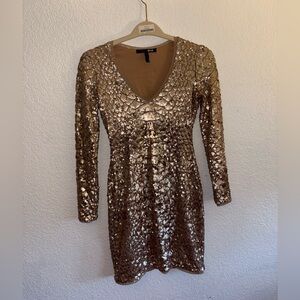 BCBG Max Azria Sabryna Rose Gold Combo Small